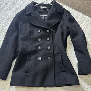 Classic Black short Trench Women's Coat